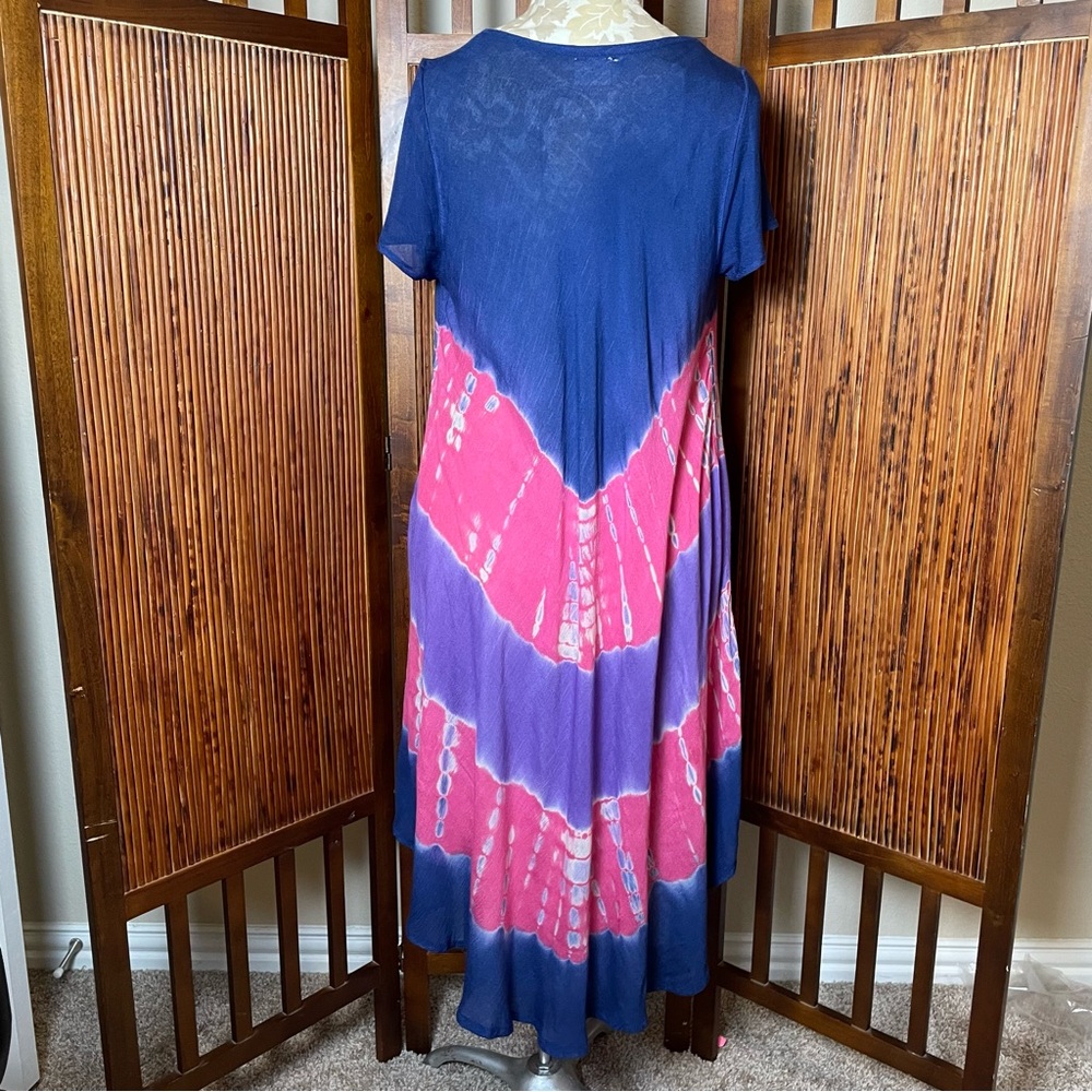 🌺 Exert Brand Floral Multicolor Asymmetrical Dress – Women’s Size OS 🌺 - Picture 6 of 15